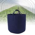 SURENHAP sac de culture de plantes Grands Pots à main dégradables et respirants, pochette pour plantes, conteneur jardin plantoir-2