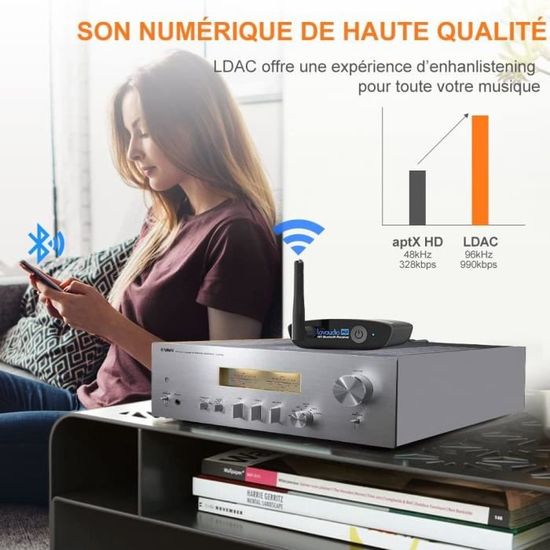Récepteur Audio Bluetooth - 1Mii - DS200Pro - Bluetooth 5.3 - DAC