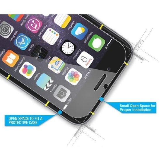 Lot De 2 Protections D'écran En Verre Trempé 9H Pour IPhone 8 Plus - Ultra-transparent, Résistant Aux Rayures