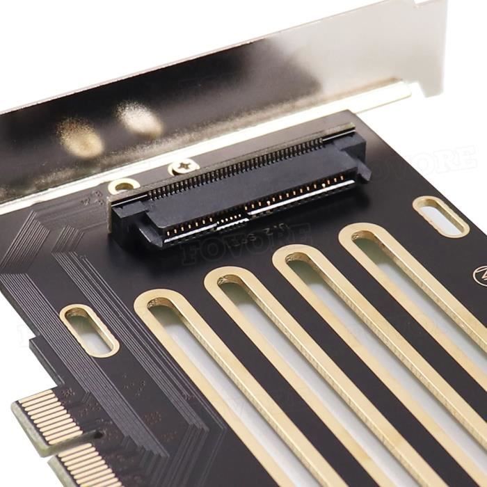 Convertisseur adaptateur U2 68Pin SFF-8639 vers M2 PCIe M Key avec cordon  Mini SAS SFF-8643 1m. Pour monter un SSD U.2 sur un port - Cdiscount  Informatique