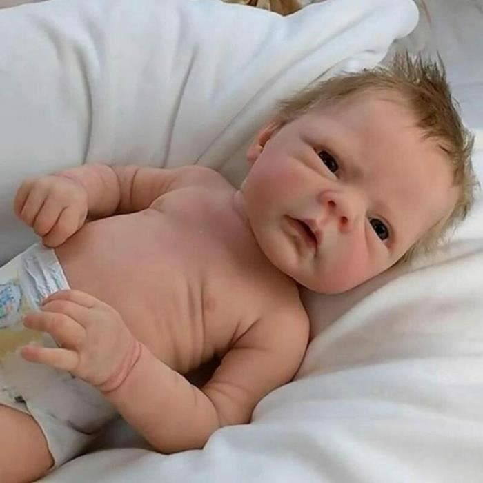 45cm b b Reborn Garcon realiste Silicone Baby poup e Vrai Poupon