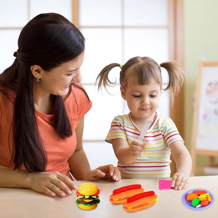 Jeu de pâte à modeler - Set Burger - Multicolore - Pour Enfant de 3 ans et  plus - Cdiscount Jeux - Jouets