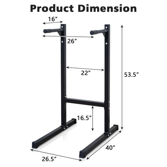 Station De Musculation - DRIPEX - Barres Dip Parallèles - Largeur