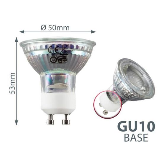 Gu10 lampes version GU 10 version céramique