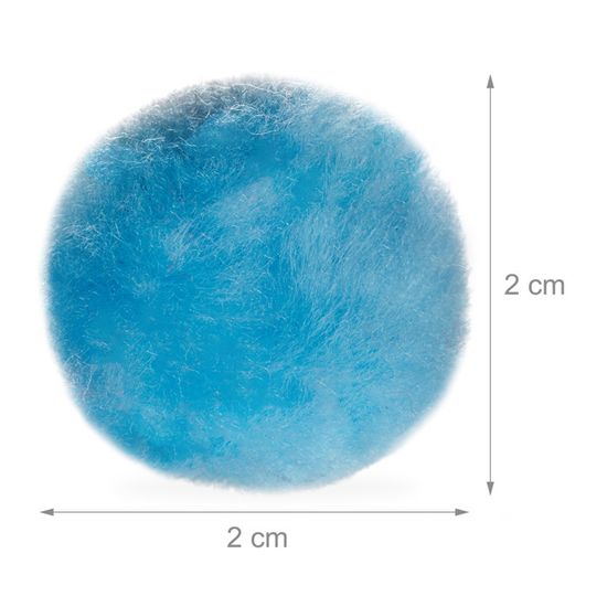 Relaxdays Pompons color/és Loisirs cr/éatifs Boules DIY d/écoration 2 cm Set de 200 Anniversaire Mariage multicolor/é