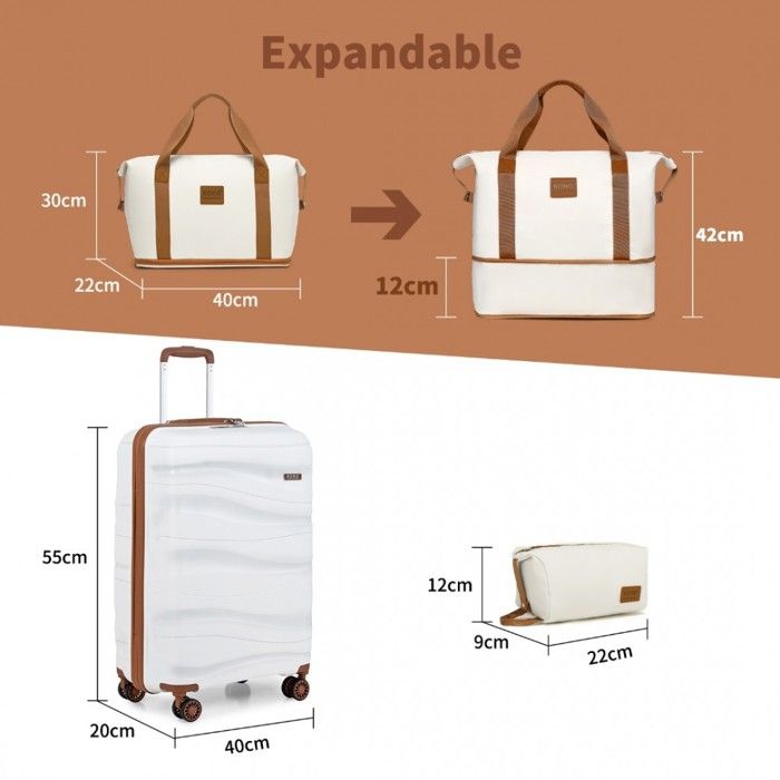 Kono Valise Cabine 55cm ABS Bagage Valise Rigide L gere 4