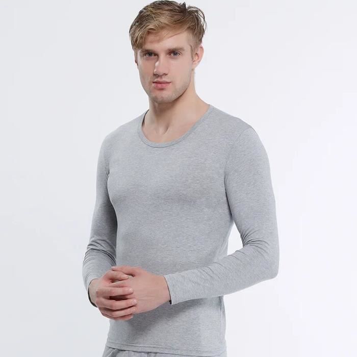 Calecon Pyjama en coton Lycra pour homme sous vetements pantalons longs chauds thermiques longs rouge Black C5995 Blanc Cdiscount Pret a Porter
