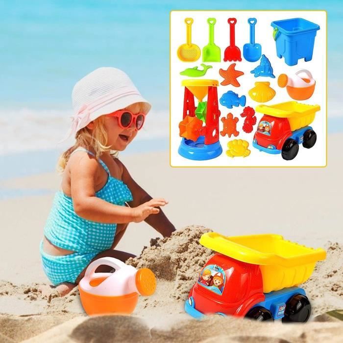 Smoby Life - Seau De Plage Garni - Arrosoir + Moule à Sable - Plastique