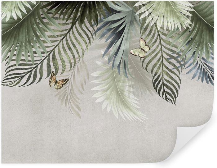 Papier Peint Panoramique 400x280cm 3D Effet style Jungle Tropical ...