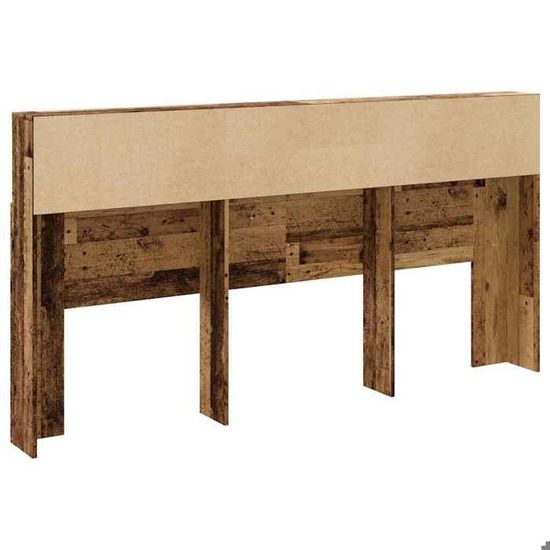 Armoire De Tête De Lit En Chêne Fumé - 200x19x103,5 Cm - NEUVE
