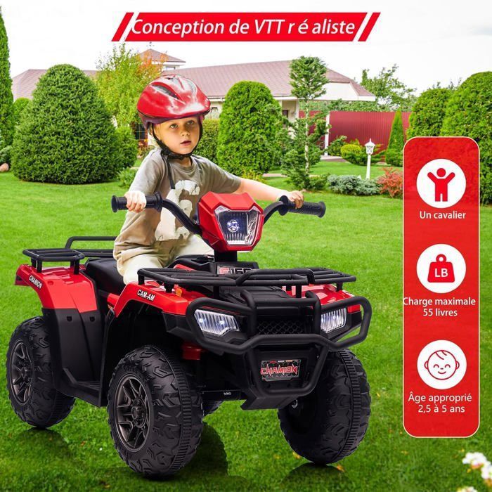 12V ATV Quad Electrique Pour Enfants, Voiture Electrique Enfant Avec Musique Variable Hautebasse Phare Led 88x 50x 46cm Pour Enfants 3 8 Ansrose 85592700 12V ATV Quad Electrique Pour Enfants, Voiture Electrique Enfant Avec Musique Variable Hautebasse Phare Led 88x 50x 46cm Pour Enfants 3 8 Ansrose 85592700