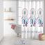 Rideau De Douche 180x200 Amerindien 180x200cm Blanc Bleu