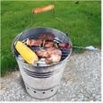 Barbecue portable seau petit modèle - ESSCHERT DESIGN - A poser - Horizontale - Manuel-0