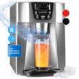 Machine à glaçons - Klarstein - LED - 12kg en 24h - Fabrication en 6-10 min - Ice maker - Silencieux - Gris-0