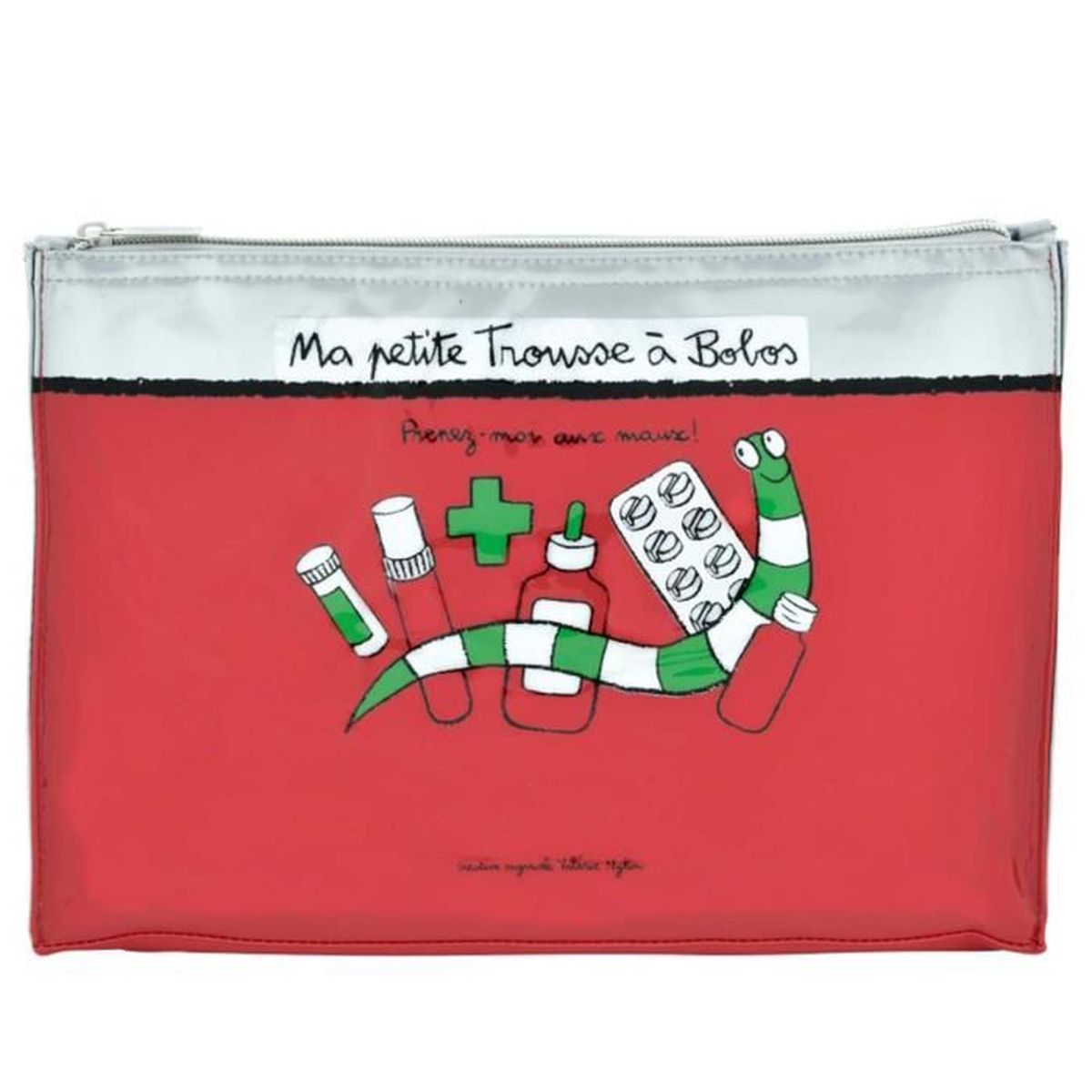 Trousse De Rangement A Bobos Rouge Medicaments Premiers Secours