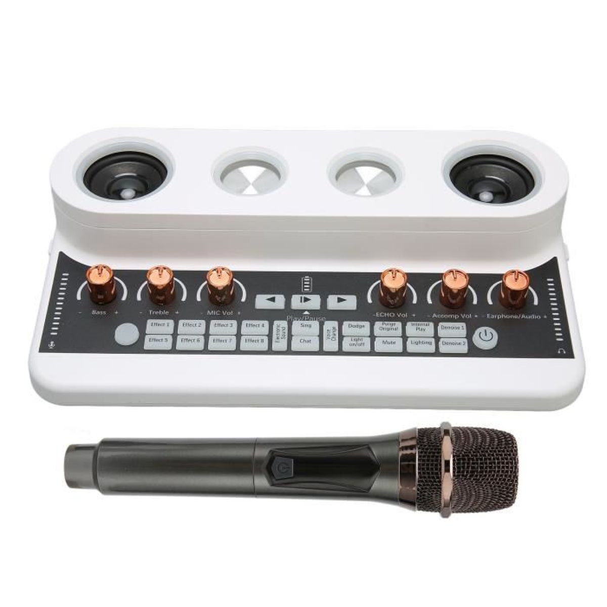 Carte Son Portable Pour Streaming - Effets Vocaux, Réduction De Bruit, Modes Chant, Compatible PC Et Mobile USB-C - 10