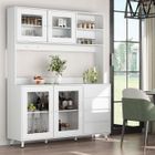 Buffet de cuisine - FUFU&GAGA - Buffet haut - 4 portes - 4 tiroirs - Blanc