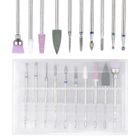 Forets à ongles,10pcs Embout Ponceuse Ongles,SPECOOL fraise pour ponceuse Forêts à Ongles Supprimer Outils pour Manucure Pédicure