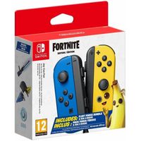 Paire de manettes Joy-Con Bleu & Jaune pour Nintendo Switch • Édition Fortnite + Pack "Force Féroce" (Code) + 500 V-Bucks (Code)