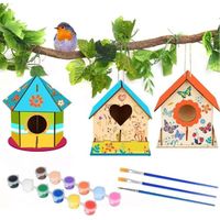 Maison D'oiseau Activite Manuelle Bricolage avec 3 maison d'oiseau peignez-le vous-même pour enfant 8 Ans, Jeu Fille 10 Ans 6 Ans