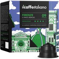 96 Capsules de Café Firenze compatibles avec  machines Dolce Gusto - Dolce Gusto 96 x Dosettes - Il caffè Italiano