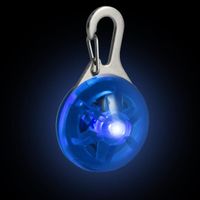 CampTeck LED Pendentif de Collier Lumineux Clignotant Nuit Sécurité pour Chien Animaux avec 3 Mode D’éclairage - Bleu