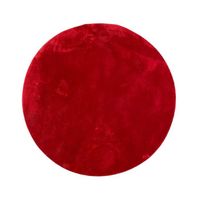 Tapis uni rouge lavable doux - LOFT Rouge-120*120 Rond