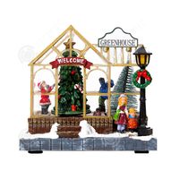 Décorations De Noël Lumineuses - Maison En Acrylique LED 20x19 Cm - Village De Noël Hivernal - Pour Table, Salon, Fêtes - Avec Support - 11