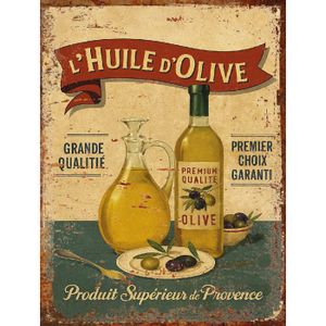 Plaque Métal Publicitaire Vintage - 30x20 Cm - Neuve - Décoration Murale Rétro
