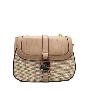 Sac à Main Ted Lapidus – Toile Enduite, Bandoulière Amovible, 29x19x13 Cm, Élégant Et Chic