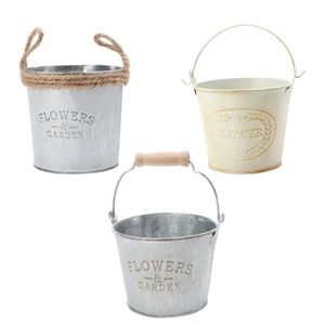 Métal Pot De Plantation Arrosoir l'original 1982 gris vintage pot de fleurs cache-pot 26 cm Métal Pot De Plantation Arrosoir l'original 1982 gris vintage pot de fleurs cache-pot 26 cm