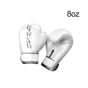 SAC DE FRAPPE White 8oz - Gants de boxe en cuir PU pour hommes et femmes, équipement de gymnastique, Arts martiaux, pour en