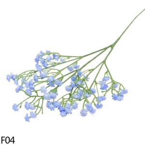 FLEUR ARTIFICIELLE 3 pièces - F04-Blue Baby souffle - Gypsophile artificiel en plastique,fausses fleurs blanches pour décorer la