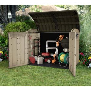 keter coffre de rangement exterieur en resine 1200 l multifonctions toit plat cdiscount jardin