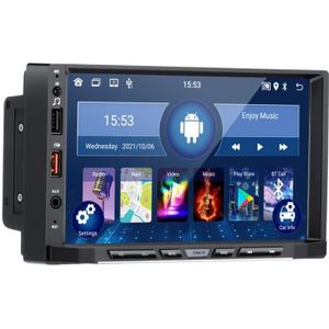 AUTORADIO GEARELEC Autoradio 7 Pouces Android 11 avec Bluetooth Wifi GPS AUX RDS Récepteur Multimédia FM