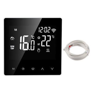 THERMOSTAT D'AMBIANCE ZER-7329027385598-Thermostat LCD ME81H Smart WIFI LCD Thermostat Chauffage par le sol à eau outillage test Presse blanche dos blanc