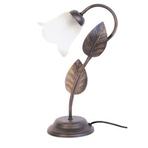 LAMPE A POSER TOSEL Lampe à poser 1 lumière - luminaire intérieur - verre satiné  - Style ancien et rustique - H64cm L47cm P47cm