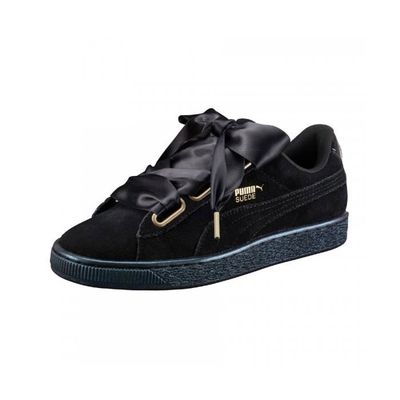Chaussure puma suede noir femme hot sale