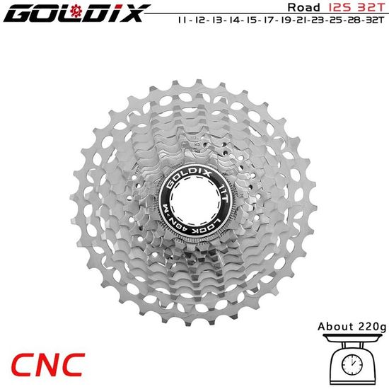 Cassette VTT 8 Vitesses 12-32T – Compatible Shimano, Roue Libre Acier Noir