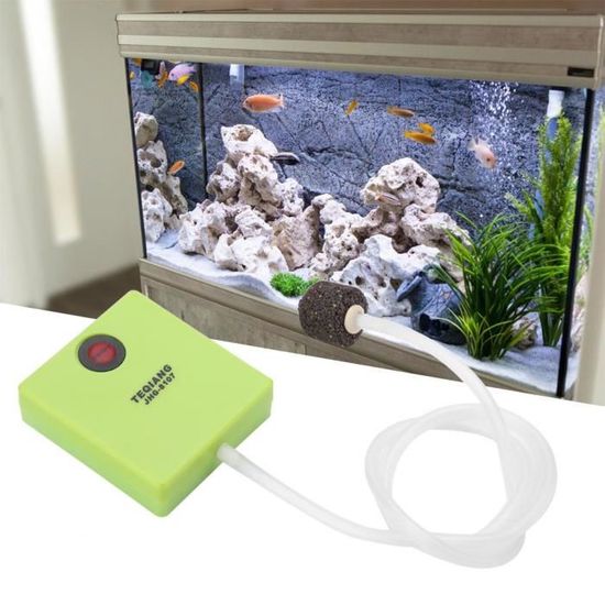 Pompe à Oxygène Pour Aquarium Et Pêche - Automatique, Portable, Batterie 2200mAh, 12.5x7.5x4 Cm