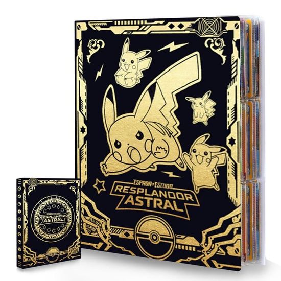Livre de rangement de cartes Pokemon, classeur à 4 cartes de poche, Album  de dessin animé, carte de Trading, carte de Collection, jouet pour enfants