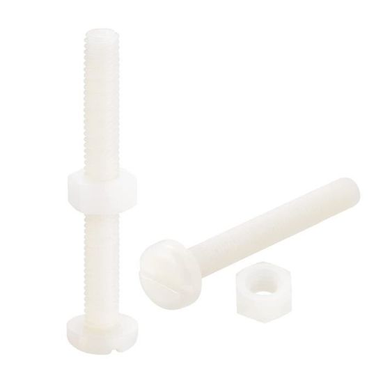 30 Schlossschrauben M6x50mm Edelstahl 304 - Schwarz, Rundkopf Mit Vierkant