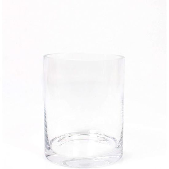 Vaso Cilindrico In Vetro INNA-Glas Sansa, Trasparente, Altezza 25 Cm, Diametro 12 Cm, Portacandela O Centrotavola