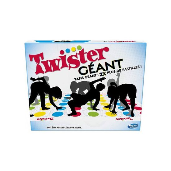 Twister Junior - Tapis Réversible 2-en-1 évolutif - Jeu De Société Junior - Hasb