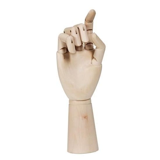 Modèle De Main Articulée En Bois Pour Dessin - Outil D'artiste, Décoration Bureau, 25,5 X 7,3 Cm