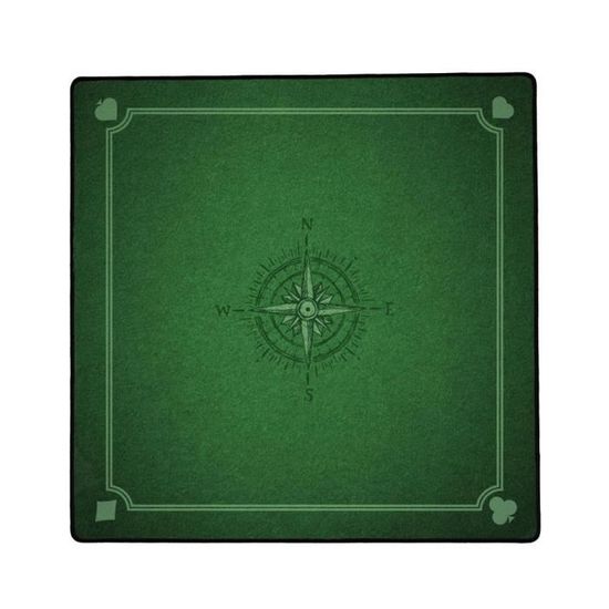Tapis de Jeux Cartes Vert - IMMERSION - 40 x 40 cm - Confort de jeu incomparable