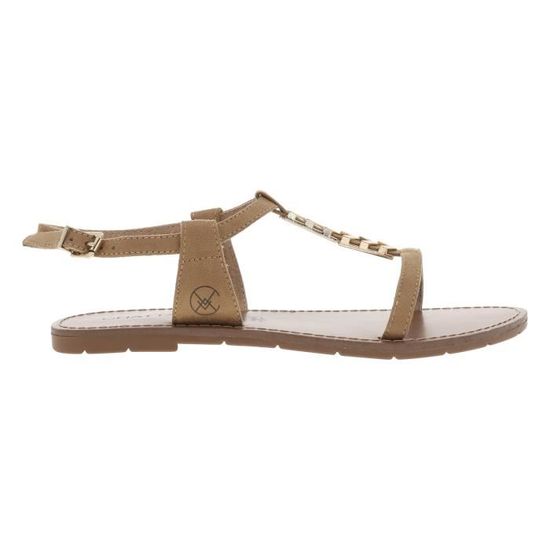 CHATTAWAK Mule Femme Plate Bride Passe-Pouce – Confort Quotidien En Cuir, Taupe Taille 39 EU