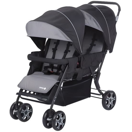 SAFETY 1ST Poussette Double Teamy Black Chic Noir - Cdiscount Prêt-à-Porter