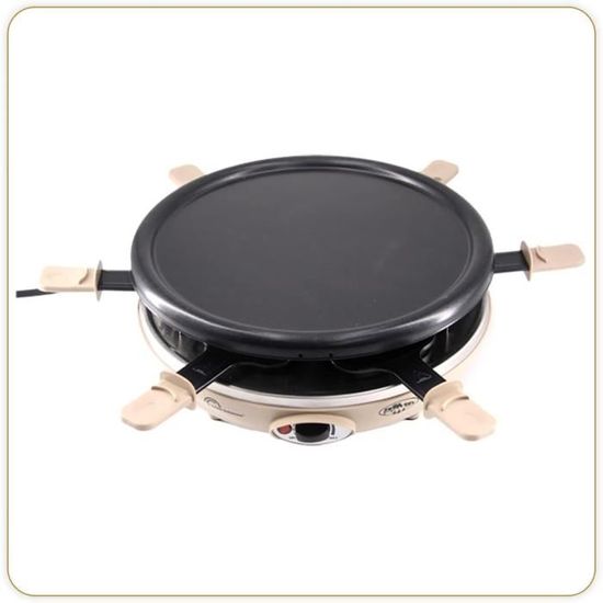 Raclette-grill Little Balance Happy Connect 2-4 - Pour 1-2 Personnes, Extensible à 8 - Sans PFAS, 320W, 2 Poêlons, Grill - Sapin - 6