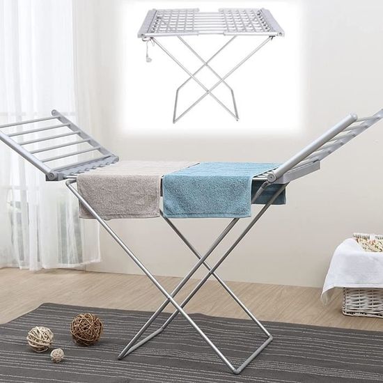 Sèche-Linge Electrique Etendoir Pliant D'intérieur, électrique Sèche-Linge Pliable, étendoir à
